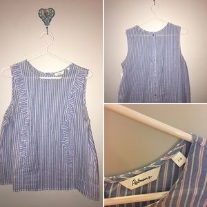 Reitmans Blue Stripe Top
